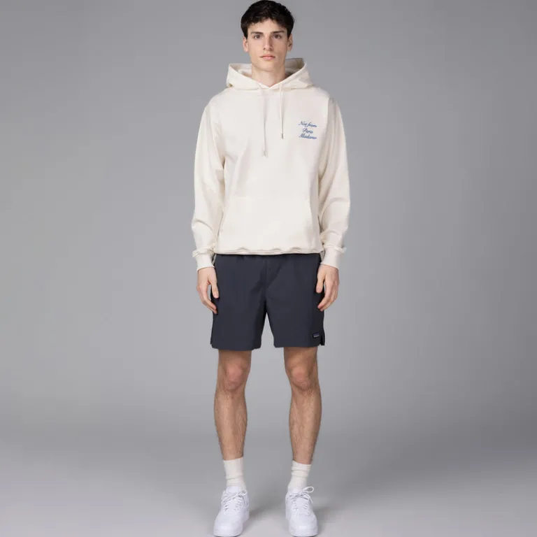 Drole de Monsieur Sweats À Capuche*Le Hoodie Slogan Cursive Off White