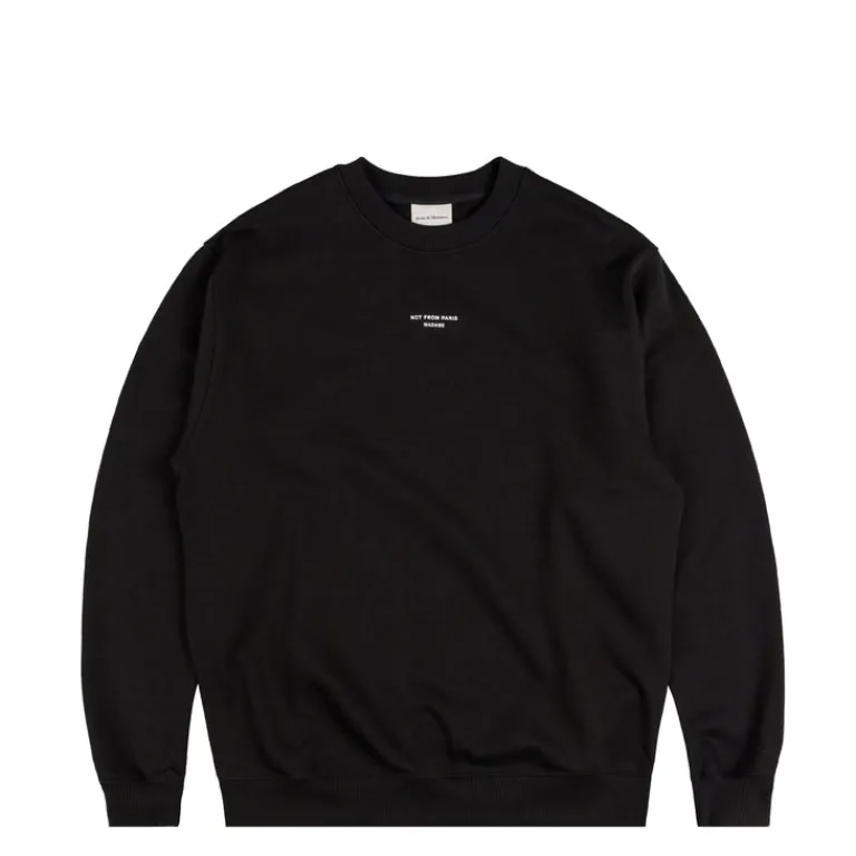 Drole de Monsieur Pullover*Le Sweatshirt Slogan Classique Black