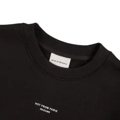 Drole de Monsieur Pullover*Le Sweatshirt Slogan Classique Black