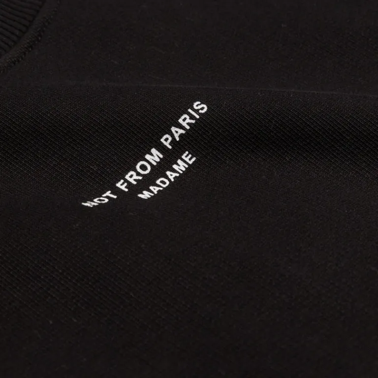 Drole de Monsieur Pullover*Le Sweatshirt Slogan Classique Black