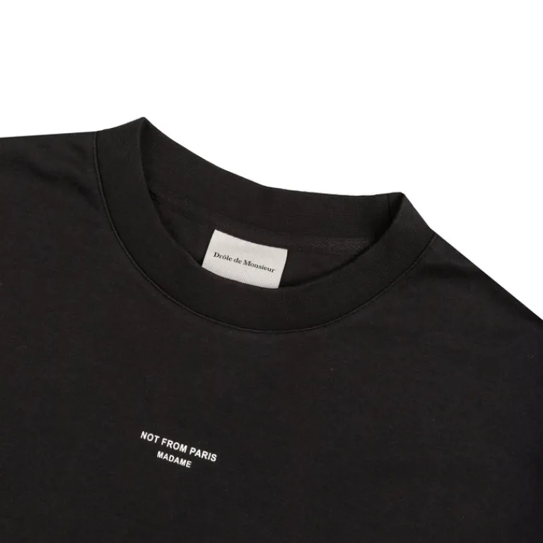 Drole de Monsieur T-Shirts*Le T-Shirt Slogan Classique Black