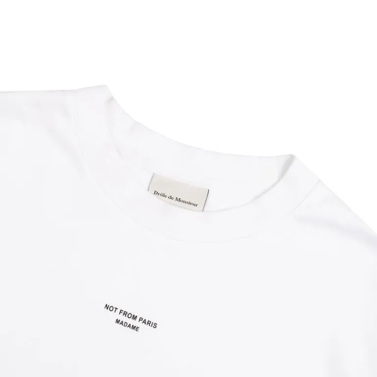 Drole de Monsieur T-Shirts*Le T-Shirt Slogan Classique White