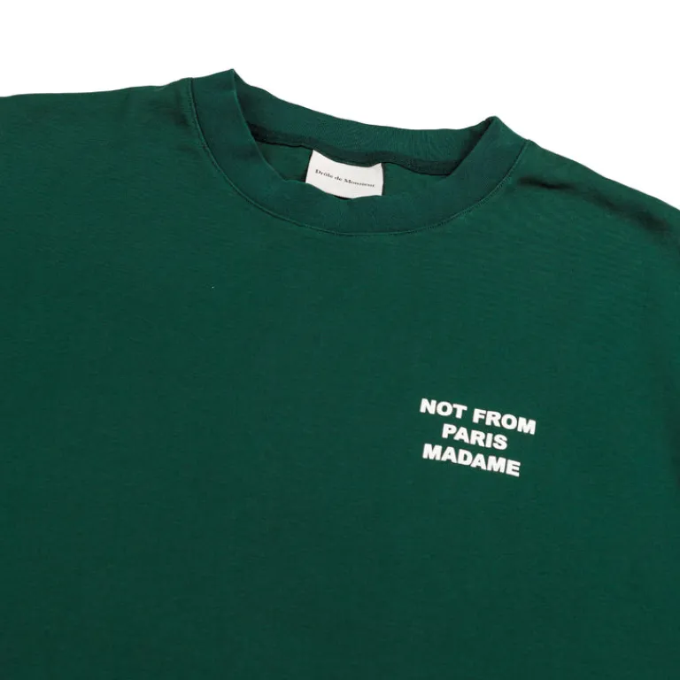 Drole de Monsieur T-Shirts*Le T-Shirt Slogan Dark Green