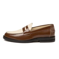 Duke + Dexter Sneakers En Cuir|Loafer*Wilde Loafer Chestnut / White