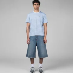 ERL Shorts*Denim Indiana Skate Shorts Woven Blue