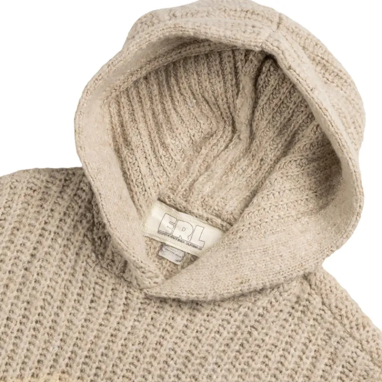 ERL Tricot*Silk Swirl Knit Hoodie Grey
