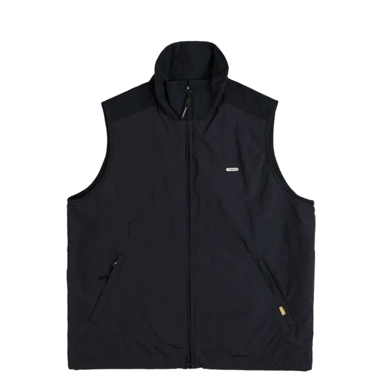 Farah Japan Vestes*Stand Collar Zip Up Vests Navy