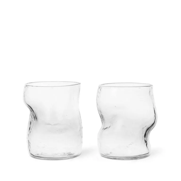 Ferm Living Vaisselle|Cuisine*Dimple Glasses Clear