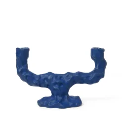 Ferm Living Bougies & Parfums D'Ambiance*Dito Candle Holder - Double Bright Blue