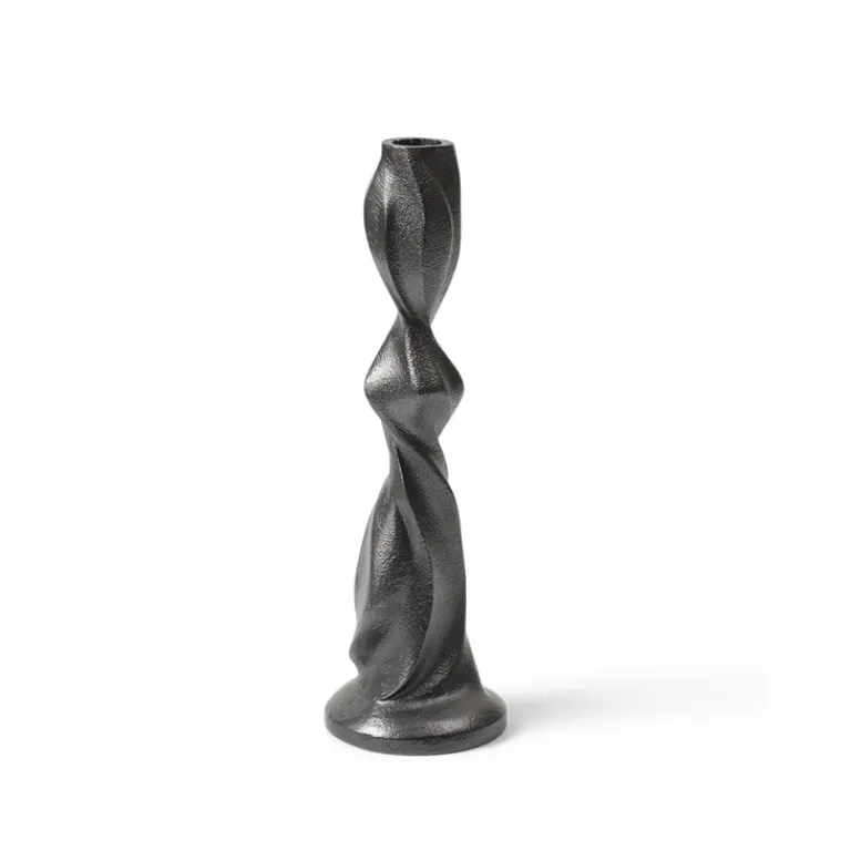 Ferm Living Bougies & Parfums D'Ambiance*Gale Candle Holder - Medium Blackened Aluminium