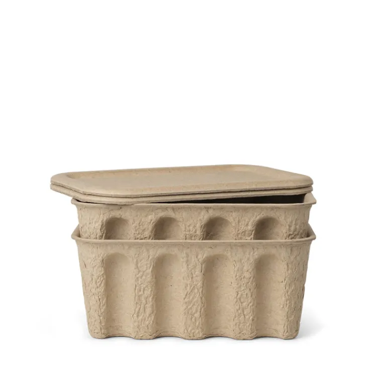 Ferm Living Chambre À Coucher*Paper Pulp Box Small Brown