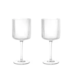 Ferm Living Vaisselle* Ripple Red Wine Glasses