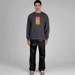 Fucking Awesome Pullover*Hate The Pain Away Crewneck Charcoal