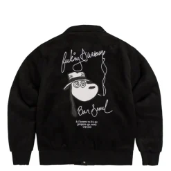 Fucking Awesome Gilets*Korea Bar Varsity Jacket Black