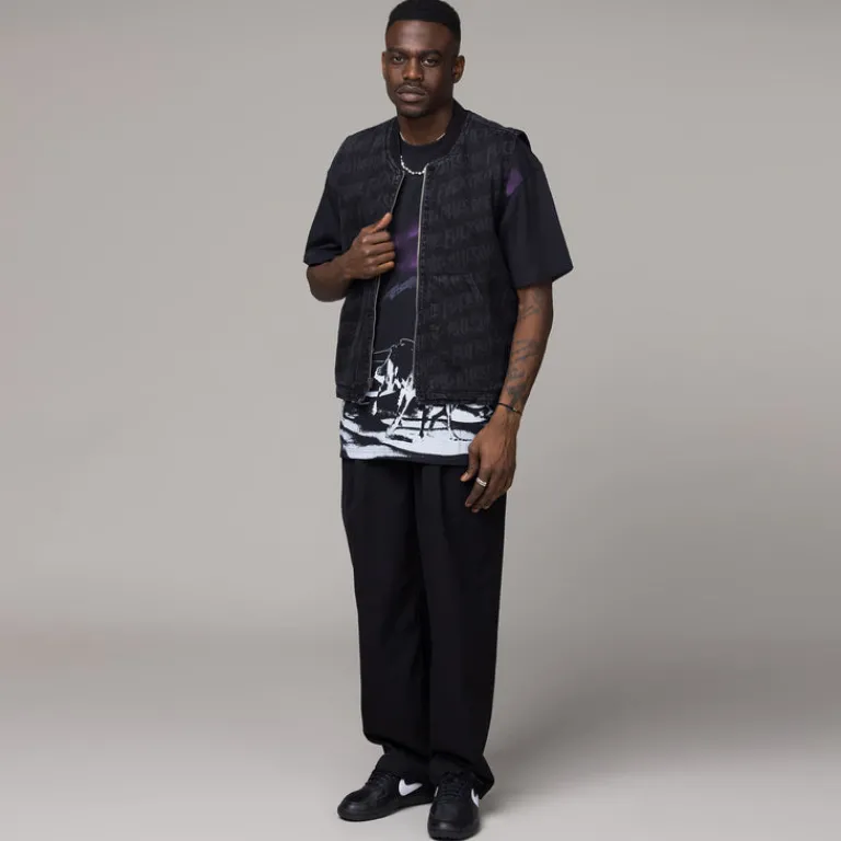 Fucking Awesome Vestes*Stamp Denim Vest Black