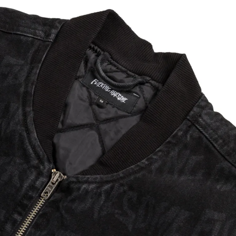 Fucking Awesome Vestes*Stamp Denim Vest Black
