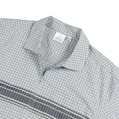 Gramicci Chemises*Zip Up Wave Shirt Pacific Plaid