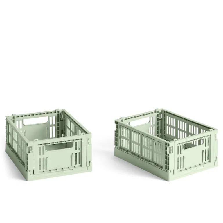 HAY Chambre À Coucher*Colour Crate Mini-Set of 2 Mint