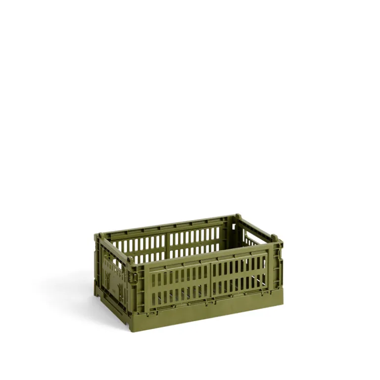 HAY Rangement*Colour Crate Small Olive