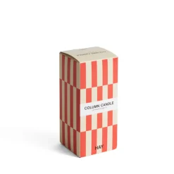 HAY Bougies & Parfums D'Ambiance*Column Candle Small Off White / Red