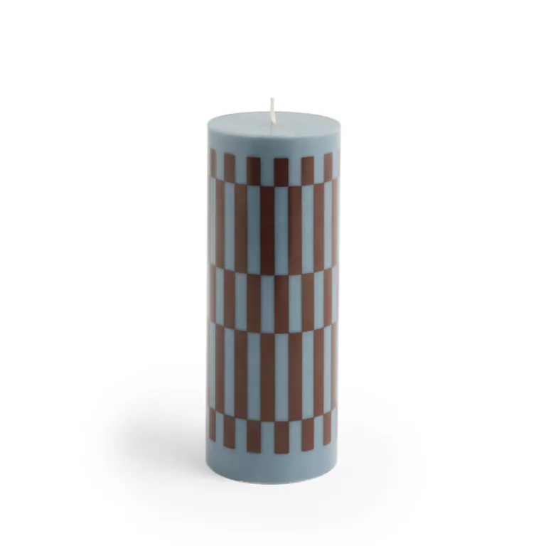 HAY Bougies & Parfums D'Ambiance*Column Candle-Small Anthrachite/Bordeaux