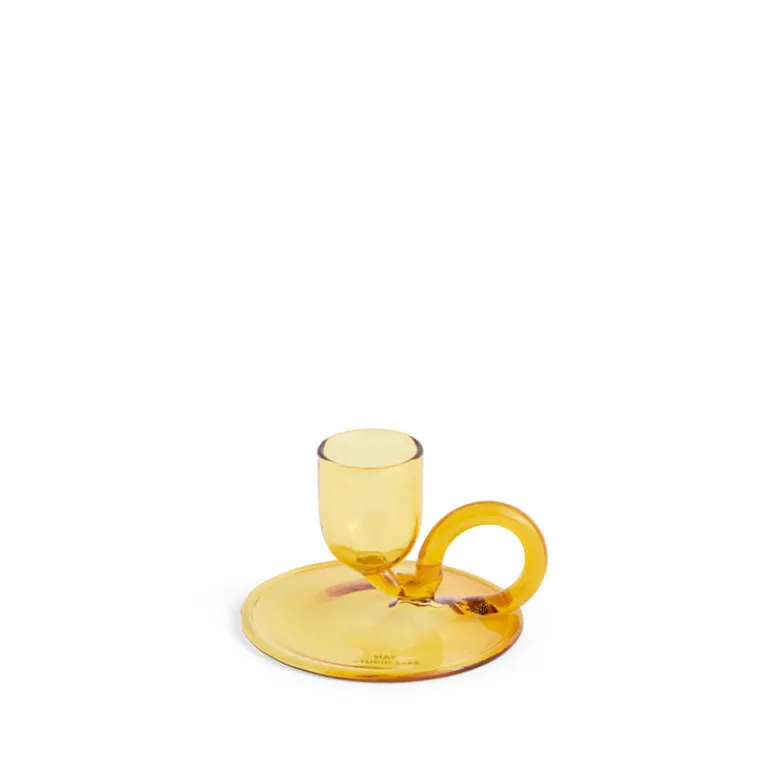 HAY Bougies & Parfums D'Ambiance*Tiny Candleholder Curved Yellow