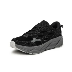 HOKA Sneakers En Cuir*Clifton L Suede TP Black / Satellite Grey