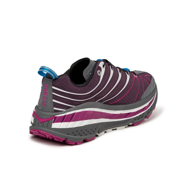 HOKA Sneakers En Cuir|Baskets D'Extérieur*Stinson Evo OG Aubergine / Fuchsia / Anthracite