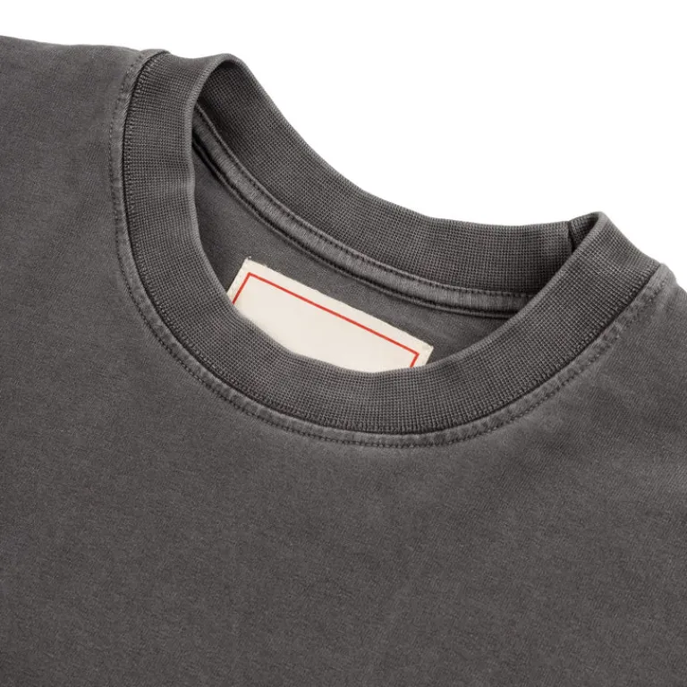 Jeanerica T-Shirts*Leo Long-sleeve Washed Black