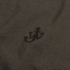 JW Anderson T-Shirts*Anchor Embroidery T-Shirt Dark Brown Melange