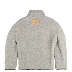 JW Anderson Gilets*Contrast Trim Casual Jacket Light Grey Melange