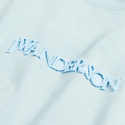 JW Anderson T-Shirts*3D Logo Embroidery T-Shirt Pale Blue