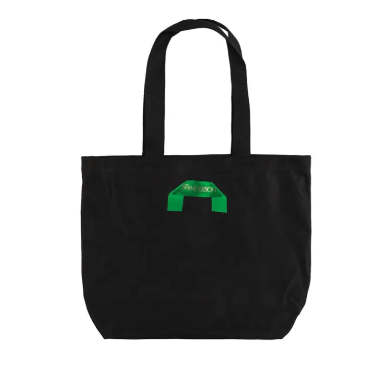 JW Anderson Alle Anzeigen|Sacs*Hedgehog Print Canvas Tote Black