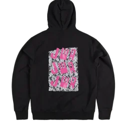 JW Anderson Sweats À Capuche*JWA Lace Back Panel Hoodie Black