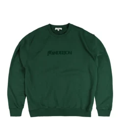JW Anderson Pullover*Logo Embroidery Sweatshirt Dark Green