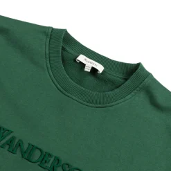JW Anderson Pullover*Logo Embroidery Sweatshirt Dark Green