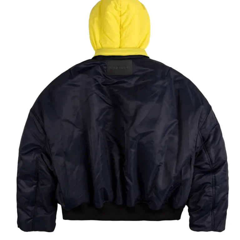 JW Anderson Gilets*Real Sleep Bomber Jacket Navy / Yellow