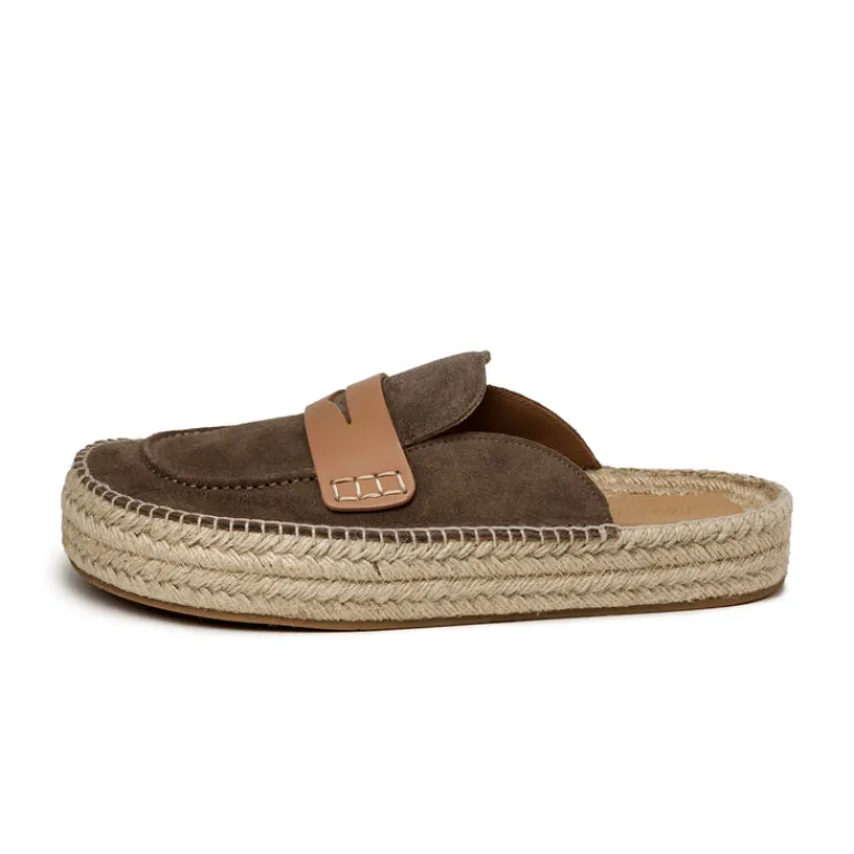 JW Anderson Sneakers En Cuir*Suede Espadrille Loafer Mule Taupe