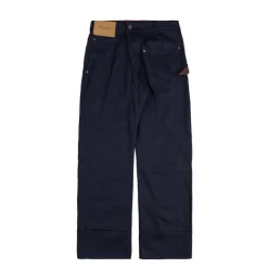 JW Anderson Pantalons*Turn Up Twisted Workwear Jeans Blue / Red