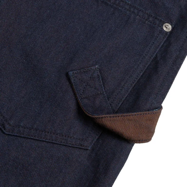 JW Anderson Pantalons*Turn Up Twisted Workwear Jeans Blue / Red