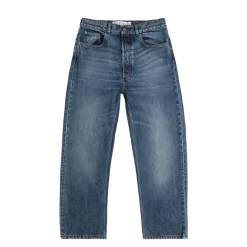 JW Anderson Pantalons*Cropped Straight Leg Jeans Mid Blue Denim
