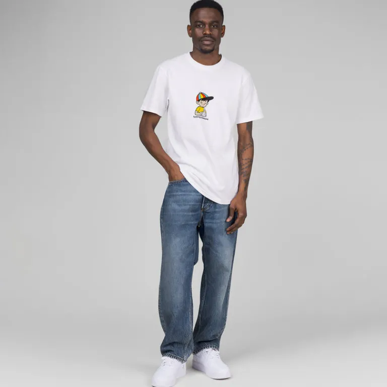 JW Anderson Pantalons*Cropped Straight Leg Jeans Mid Blue Denim