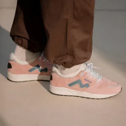 Karhu Sneakers En Cuir|Chaussures De Running Retro*Aria 95 Cameo Rose / Blue Mirage