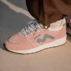 Karhu Sneakers En Cuir|Chaussures De Running Retro*Aria 95 Cameo Rose / Blue Mirage
