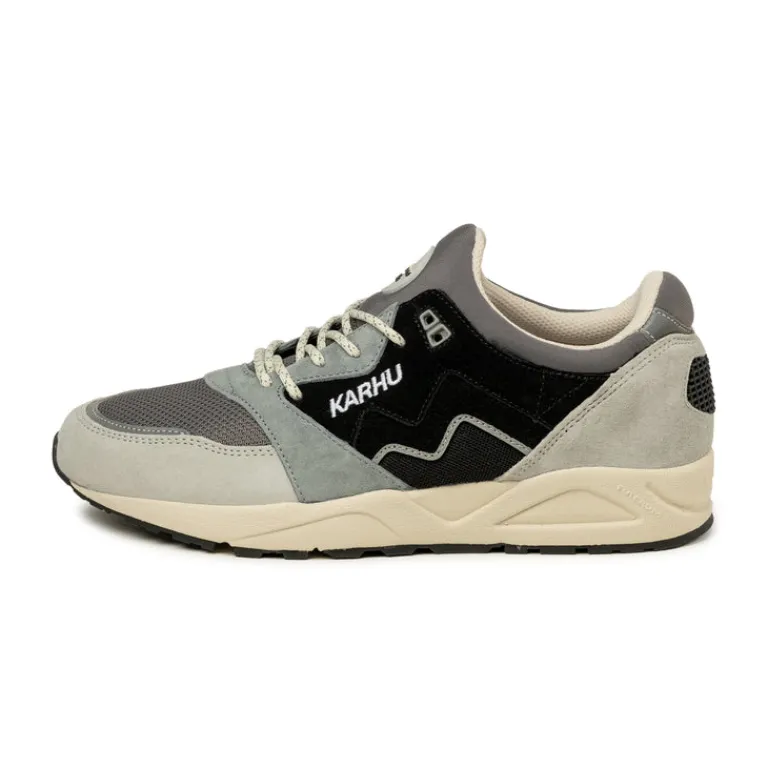 Karhu Sneakers En Cuir|Chaussures De Running Retro*Aria 95 Dawn Blue / Jet Black