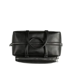 Lacoste Alle Anzeigen|Sacs*Angy Leather Computer Pocket Weekender Bag Black