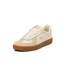 Lacoste Sneakers En Cuir|Baskets Décontractées Terrace*Baseshot Pro W Light Yellow / Gum