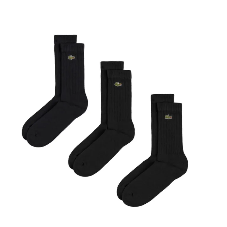Lacoste Chaussettes*High Cut Socks 3-Pack Black