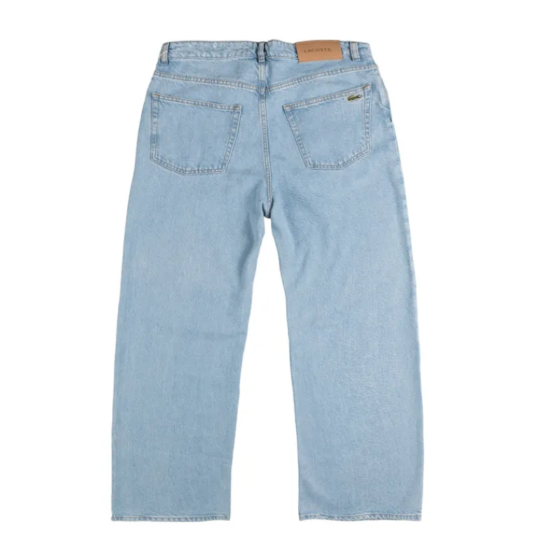 Lacoste Pantalons*Loose Fit Branded 5 Pocket Jeans Blue