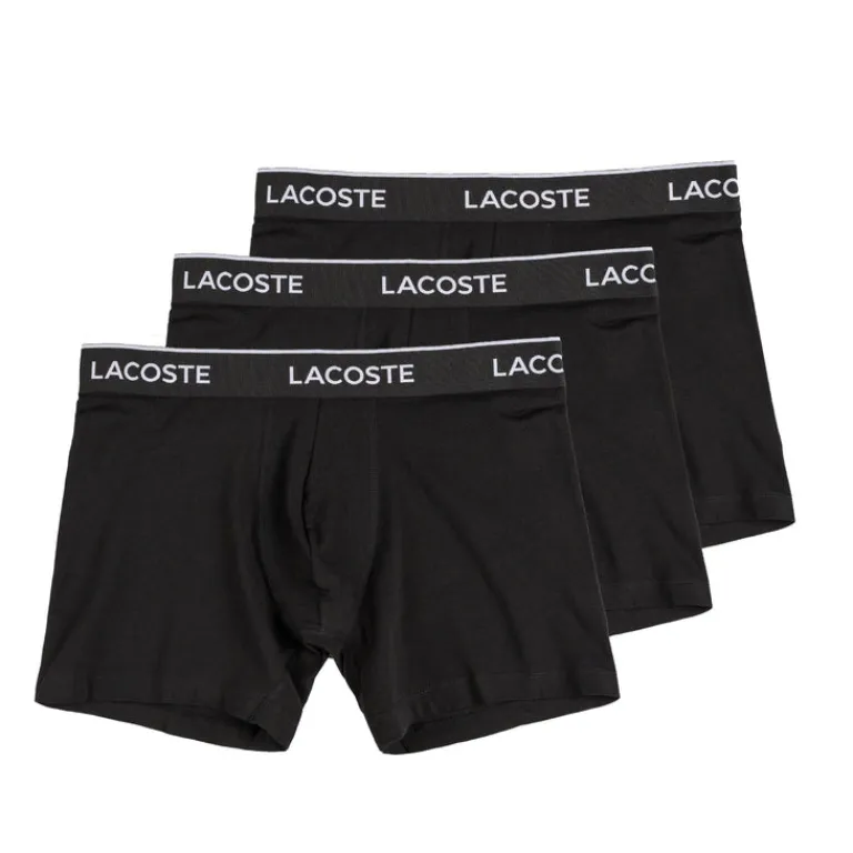 Lacoste Pyjamas & Sous-Vêtements*3-Pack Stretch Cotton Boxer Briefs Black